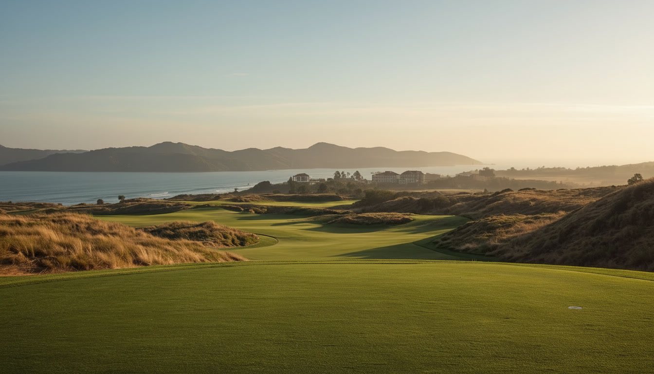 Hole 1 at Ocean Bluff National.