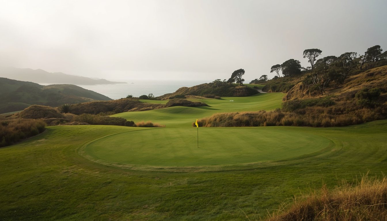 Hole 4 at Ocean Bluff National.