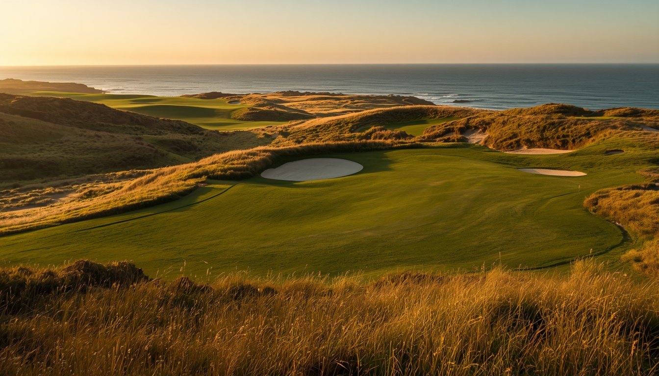 Hole 9 at Ocean Bluff National.