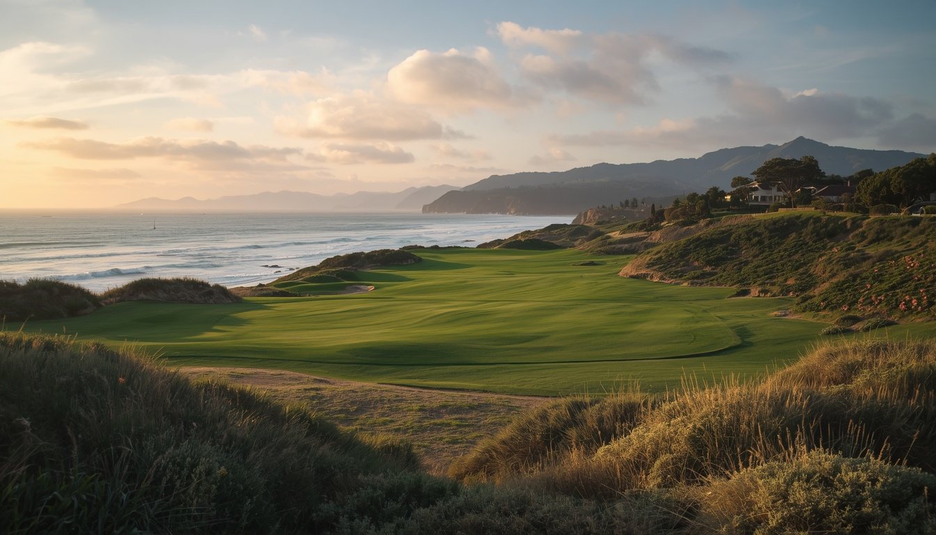 Hole 18 at Ocean Bluff National.